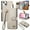 Gray, variant on For iPhone 12 Leather Phone Case Wallet Zipper Pocket Pouch Folio Flip Cover Kickstand, Multi Anti-theft Card Holder Cash Slot, Double Magnetic Buckle, Wrist Lanyard,Red,For iPhone 12