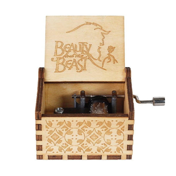 Caja de música de madera de Disney Frozen, Winnie The Pooh Totoro, Dragon Ball, Feliz Navidad y Año Nuevo, regalo para amigos
