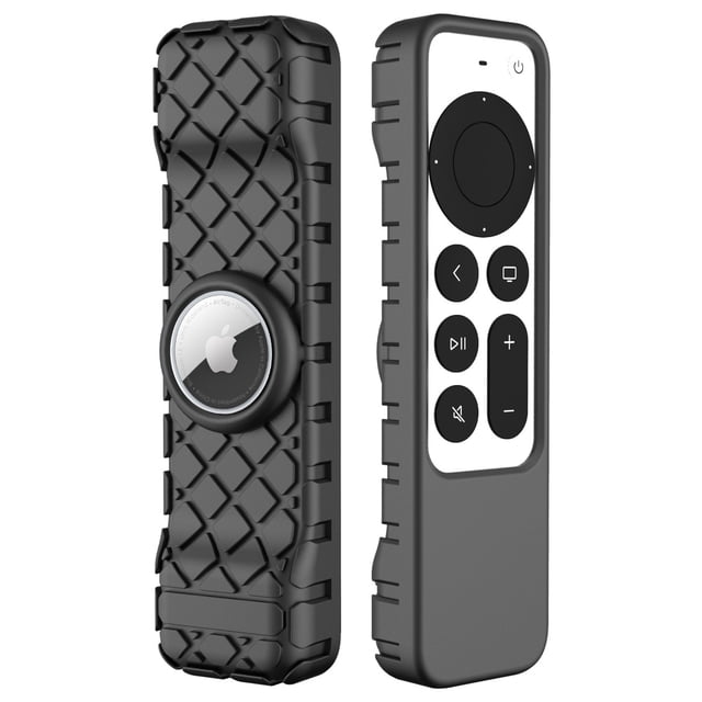 ZHAOCHENG Compatible con Apple TV 4K Siri Remote Funda de Silicona 2021, Funda Delgada y Liviana, Negra para Apple TV Siri Remote 2da Generación