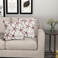 thumbnail image 5 of Burgundy Red Starfish Pillow Covers 20X20 Inch Set of 2 Beach Ocean Coastal Decorative Square Pillow Cases Summer Nautical Cotton Linen Cushion Case Home Decor for Sofa Couch Bedroom Outdoor, 5 of 6
