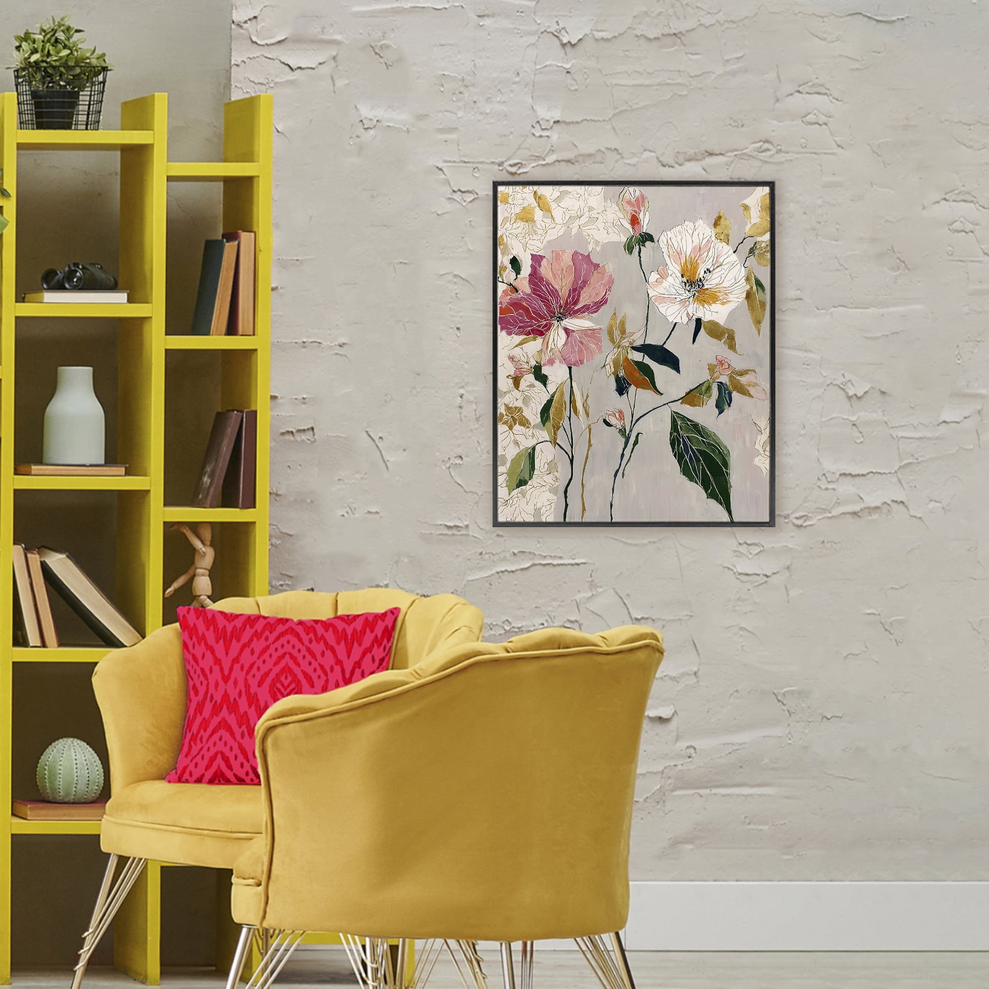 Playful Assumption Abstraction Black Framed Giclee Art, design by Annabelle Hall