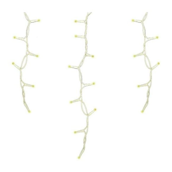 Ledup Manufacturing Group 266838 135L Christmas Compact Icicle Light Set, Warm White