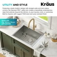 thumbnail image 4 of KRAUS Standart PRO 25" Drop In / Top Mount 16 Gauge Deep Laundry Utility Stainless Steel Kitchen Sink, 4 of 8