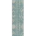 thumbnail image 3 of Unique Loom Outdoor Bohemian Collection Area Rug - Anthro (2' x 8' Runner Light Aqua/Ivory), 3 of 6