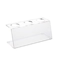 thumbnail image 2 of Clear Tek Clear Acrylic Ice Cream Cone Stand - 3 slots - 7" x 2 3/4" x 3 1/4" - 1 count box, 2 of 6