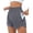 Gray, variant on Women's Athletic Shorts High Waisted Quick Dry Running Shorts with Pocket Double Layer Workout Gym Shorts
