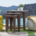 thumbnail image 1 of Coaster Home Furnishings Sevan 3 Piece Wicker Outdoor Table Set, Brown, 1 of 4