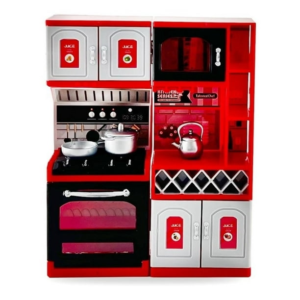 Mini Cocina De Juguete Con Utensilios De Cocina rosa Grande Rm Regalomex HSP1194248/45