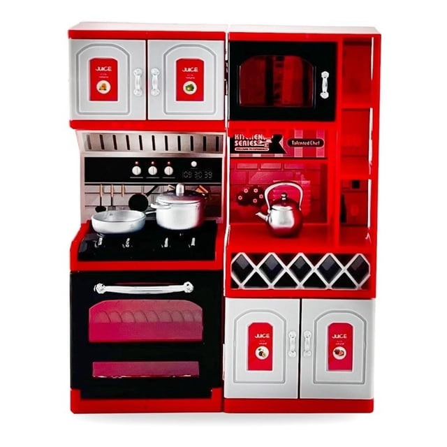 Mini Cocina De Juguete Con Utensilios De Cocina rosa Grande Rm Regalomex HSP1194248/45