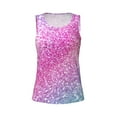 thumbnail image 4 of Xecao Fun Rainbow print women's scoop neck, loose-fit workout tank tops for the gym., 4 of 9