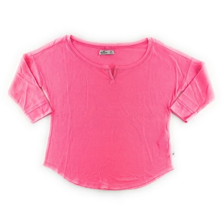 Hollister Womens Three Quarter Sleeve T-Shirt