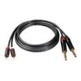 thumbnail image 3 of 2X Cable de sonido RCA Dual de 1/4 a Dual Cable de 6.35 para Micrófono Hugo Cable de audio macho a macho, 3 of 10