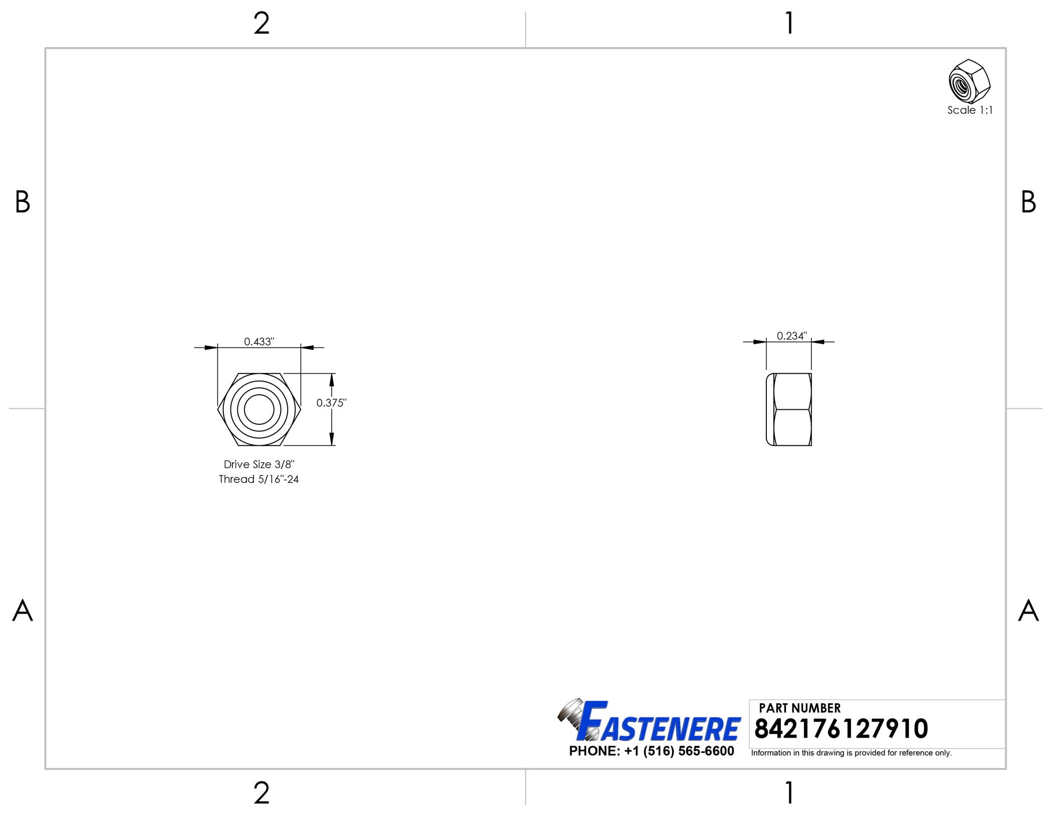 Fastenere Nylon Insert Hex Lock Nuts - #10-24 (2500-Pack) Solid Brass Alloy Steel Grade 360, Plain Finish, Corrosion-Resistant, Durable Multi-Use Hardware Nuts - Secure Fastening w/ Hex Socket Drive