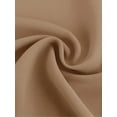 thumbnail image 3 of MORTTIC Women's Elegant Champagne Geometric Print Short Sleeve Pleated Party Bridesmaid Dress Loose Fit V Neck Spring/Summer Dress, 3 of 3