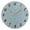 Ice Blue, variant on Dailycode Round Wall Clock Battery Operated Silent Non-Ticking Hanging Clock Gold Pointer 10" Leaf Green