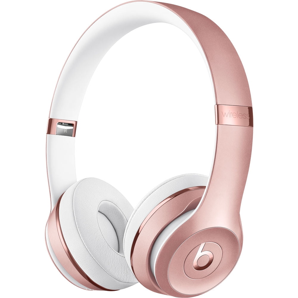beats solo3 wireless ゴールド Beats Solo3 Wireless On-Ear Headphones (Rose Gold) Bundle