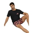 thumbnail image 5 of Men's short-sleeved short pants with fun prints, loose and comfortable, suitable for casual wear and can be worn outside, a set of casual home wear suit., 5 of 6