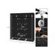 thumbnail image 3 of 69 Inch Portable Non-Woven Fabric Wardrobe Closet with Double Rod Storage Organizer Black, 3 of 4