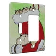 thumbnail image 1 of KuzmarK™ 2 Gang Single Toggle / Single Duplex Rocker Wall Plate - Siamese Kitties Christmas Joy Stocking Cat Art by Denise Every, 1 of 1