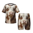 thumbnail image 1 of Balery Cow With Butterflies Conjunto de Pijama Infantil de Manga Corta con Estampado – Ropa de Dormir de Algodón Suave-X-Large, 1 of 6