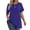 Solid Navy, variant on Plus Size Womens Tunic Tops Short Sleeve Casual Floral Shirts Swing Flare Dressy Blouses