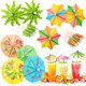 thumbnail image 1 of QPENWEI 150 sombrillas hawaianas para cócteles, púas para cócteles con sombrillas para bares Tiki, platos de frutas y fiestas de cumpleaños, colores surtidos, 1 of 5