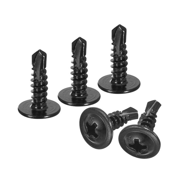Unique Bargains Phillips Head Self Tapping Screws, 200pcs #8x5/8' Sheet Metal Screw