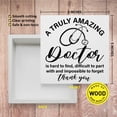 thumbnail image 2 of Zomyto 5"x5" Doctor Gifts, Appreciation Thank You Gifts for Doctor, Doctor Retirement Gifts, New Doctor Medical Students Graduation Gifts, A Truly Amazing Doctor, Wooden Box Sign, 2 of 5