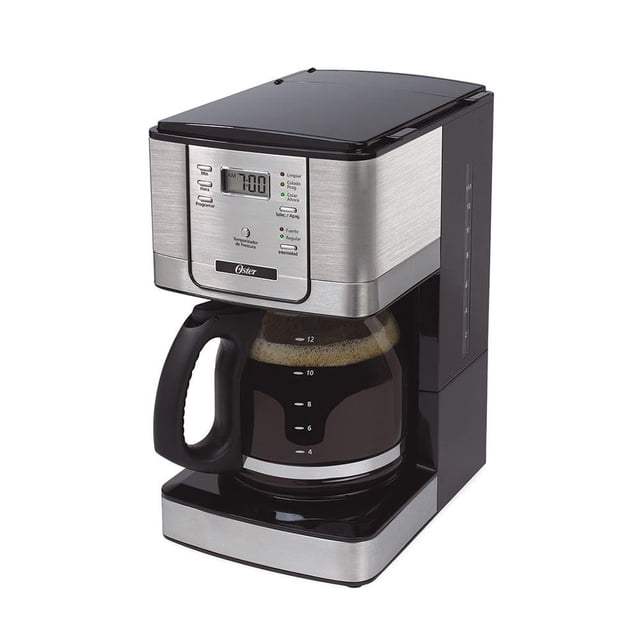 Cafetera Oster de Acero Inoxidable Programable de 12 tazas