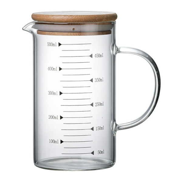 1 Set Measuring Cup With Borosilicate Glass For Baking Cooking Tablespoon Measuring Cup 500ml