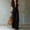 Black, variant on IUYRTFE Women's Sleeveless Halter Neck Tie Waist Wide Leg Jumpsuit with Pockets Casual Long One Piece Romper