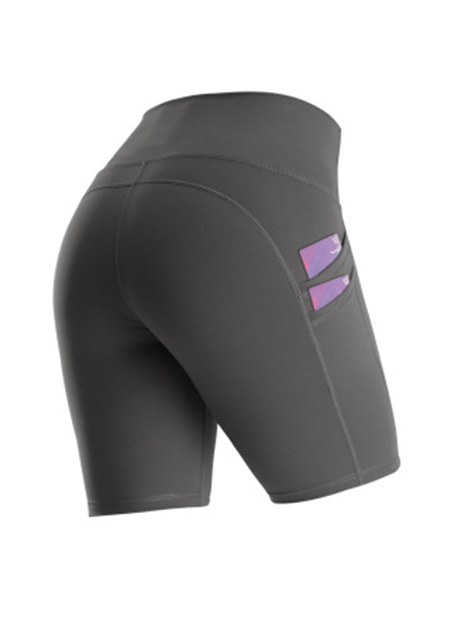 HARTPOR Womens 5 Workout Biker Shorts High Waist Tummy Control Yoga Trainning Exercise Shorts with Pockets