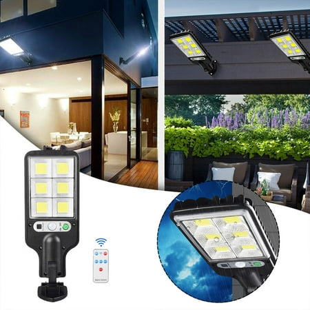 

Outdoor Solar Street Lights with Remote Control 3 Lighting Modes Motion Sensor Light for Garden Patio Path Yard
