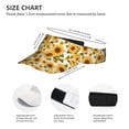 thumbnail image 2 of Kdxio Yellow Polka Dot Sunflower Print Sun Visor Hat Golf Visor Adjustable Velcro Outdoor Sports Cap for Men Women, 2 of 6