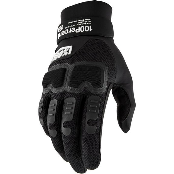 100 Percent 10029-00001 Langdale Gloves - Black - Small
