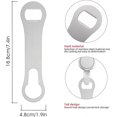 thumbnail image 3 of Metal Bottle Opener and Pourer, 3 Pack Flat Beer Bottle Opener Stainless Steel Wine Bottle Opener Bar Bottle Opener for Bartender Kitchen Bar, 3 of 5