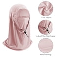 thumbnail image 3 of DODAMOUR Ski Mask Balaclava Face Mask, Breathable Windproof Sun Protection Hood, Breathable Summer Full Face Cover for Cycling Motorcycle Fishing (Pink), 3 of 6