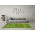 thumbnail image 3 of Ahgly Company Indoor Square Oriental Green Industrial Area Rugs, 4' Square, 3 of 4