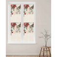 thumbnail image 2 of Red Green Valentine's Day Window Privacy Film Stained Glass Window Film Decorative Windows Cover Static Windows Cling for Glass Door Summer Botanical Floral Rustic Stickers for Bathroom 17.7"x78.7", 2 of 7