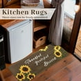 thumbnail image 2 of Sunflower Kitchen Mat Set of 3, Yellow Sunflower Kitchen Rugs and Mats Non-skid Washable Kitchen Floor Mats for in Front of Sink, Country Farmhouse Sunflower Kitchen Decor and Accessories(Brown), 2 of 6