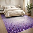 thumbnail image 3 of ODIKA 8'x10' Washable Area Rug Ombre Gradient Heart Star Confetti Round Decorative Contemporary for King Size Bedroom Under Bed, Master Suite, Non-Shedding, Easy Care, 3 of 7