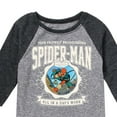 thumbnail image 3 of Marvel Your Friendly Neighborhood Spider-Man - Friendly Spidey Collegiate - Toddler And Youth Raglan, 3 of 4