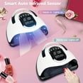 thumbnail image 5 of Gel UV LED Nail Lamp, GIUGT UV Nail Lamp 180W LED Nail Light Fast Nail Dryer for Gel Polish Curing with 4 Timers Portable Handle Large Space Automatic Sensor, LCD Display Nail Lamp for Home & Salon, 5 of 12
