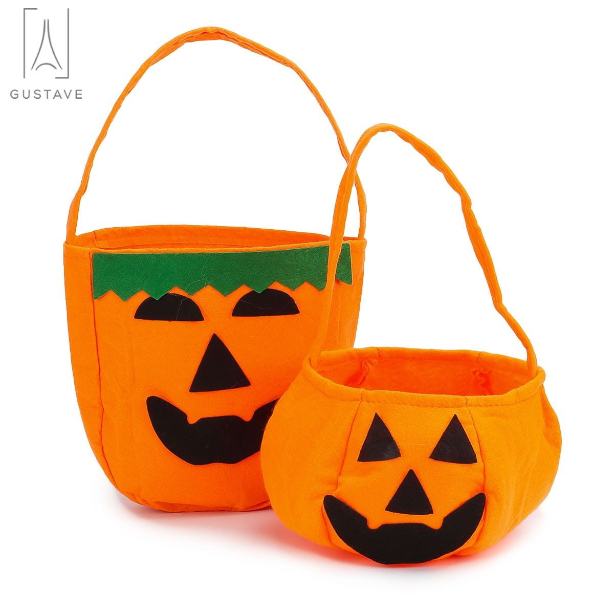 Halloween Candy Bag Non Woven Pumpkin Handbag Party Decoration