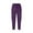 Purple-07, variant on Owordtank Capri Pants for Women Plus Size Side Pockets Cargo Pants Elastic Drawstring Casual Cropped Pants