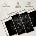thumbnail image 6 of Elephant Stock Backyard Flowers Bw Iii Wall Art - Horizontal Multi Panel Canvas - Living Room Wall Decor - Floral And Botanical Multi Panel - Black And Gray Decor By Brian Carson - 43" x 27", 6 of 8