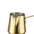 thumbnail image 6 of deevoka Coffee Milk Cup Latte Art Cup Multipurpose with Long Handle Milk Frother Cup Gold 1000ml, 6 of 9