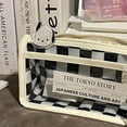 thumbnail image 3 of Portable Waterproof Large Capacity Double Layer Pencil Case Simple Transparent Checkerboard Pencil Bag Student Stationery Red, 3 of 6