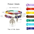 thumbnail image 2 of Beaded Bracelets for Women, Healing Stone Crystal Bracelets Tree of Life Bracelet Yoga Stretch Chakra Bracelet Set Jewelry Gifts, 2 of 5