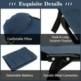 thumbnail image 7 of Gymax Portable Folding Camping Cot Bed Adjustable Sleeping Cot w/ Detachable Mattress Navy, 7 of 7